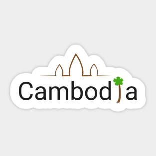 Cambodia កម្ពុជា Sticker